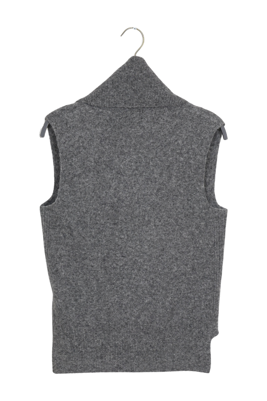 PreLoved Biak - Soft knit vest I Grey melange - XS 2 - Rabens Saloner - DK