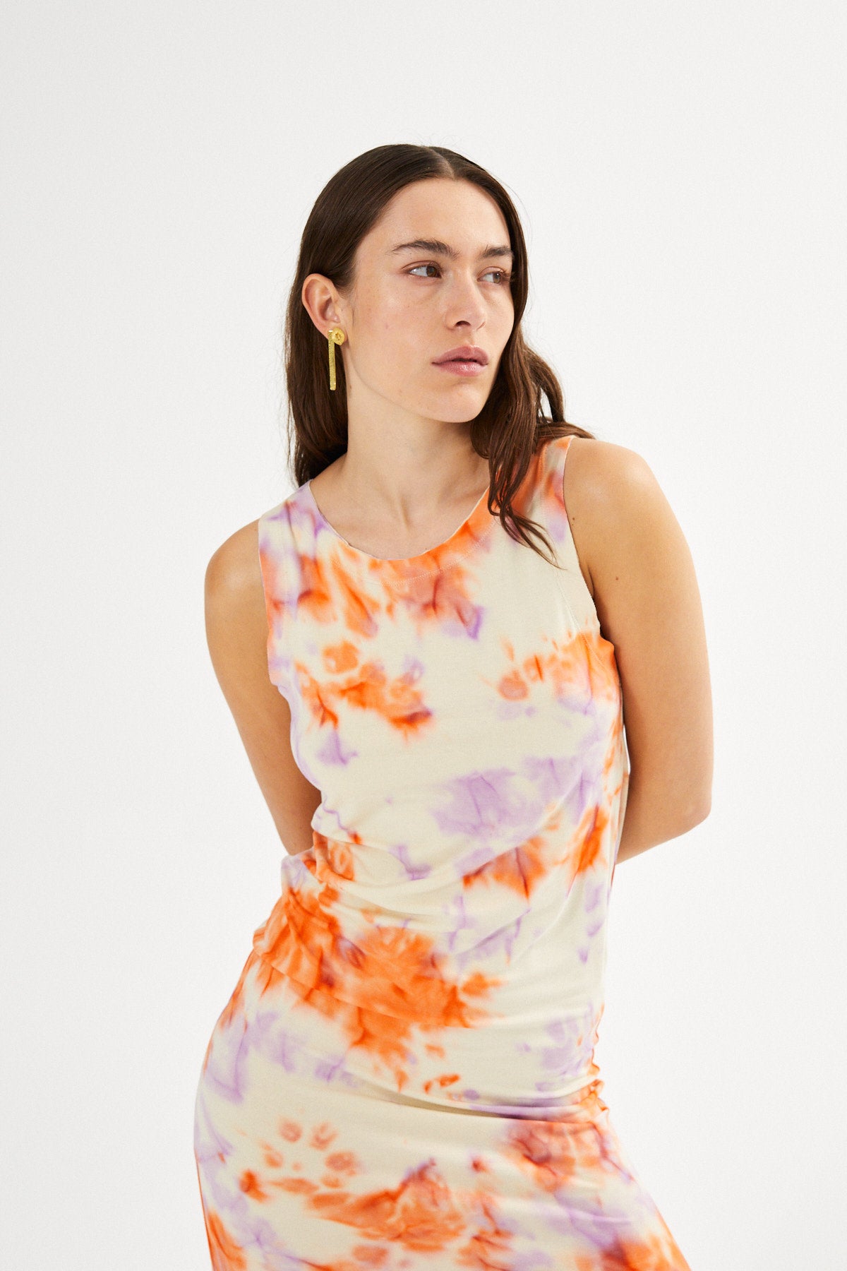 PreLoved Niara - Fusion long tank dress I Ametrine combo - XS 4 - Rabens Saloner - DK