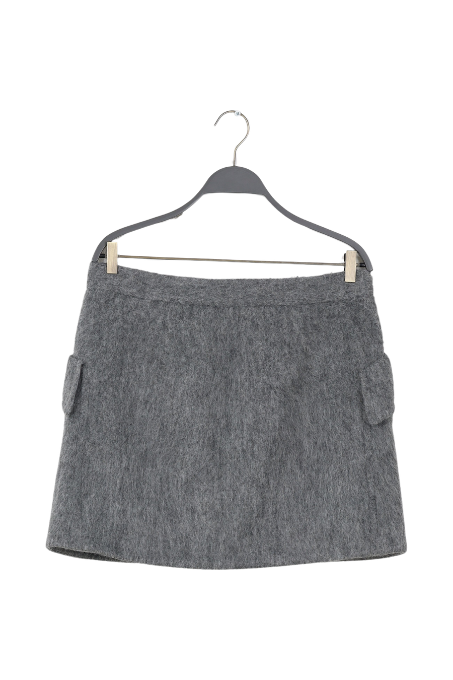 PreLoved Olympia - Fuzzy skirt I Grey melange - XL