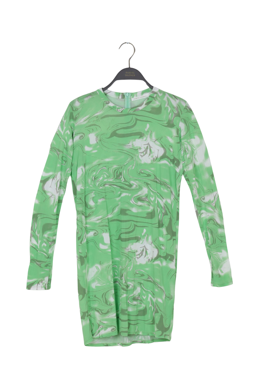 PreLoved Janna - Seaweed swirl short tube dress - M Green Combo M 1 - Rabens Saloner - DK