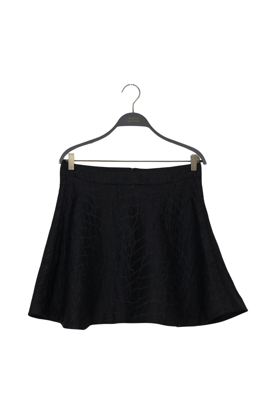 PreLoved Joleen - Taffeta Jacquard short skirt - XL BLACK XL 1 - Rabens Saloner - DK