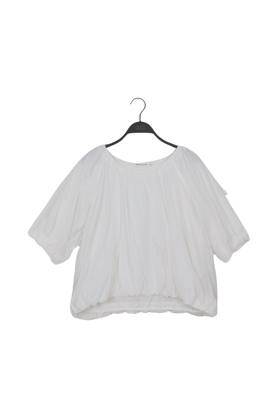 PreLoved Corrie - Cotton voile deep V-neck top I White - S/M