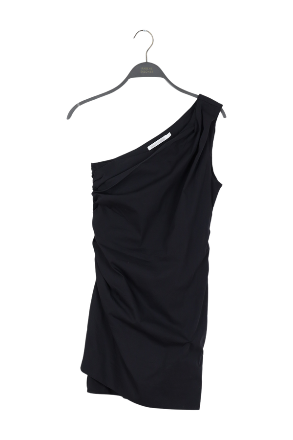 PreLoved Anita - Papery one shoulder dress - S LIQUORICE BLACK S 1 - Rabens Saloner - DK