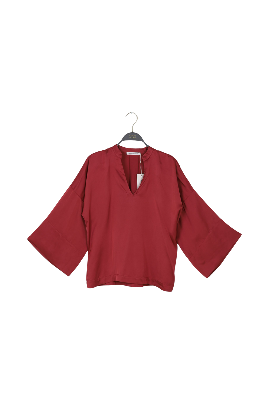 PreLoved Aiva - Solid tunic top I Burgundy - XS Burgundy XS 1 - Rabens Saloner - DK