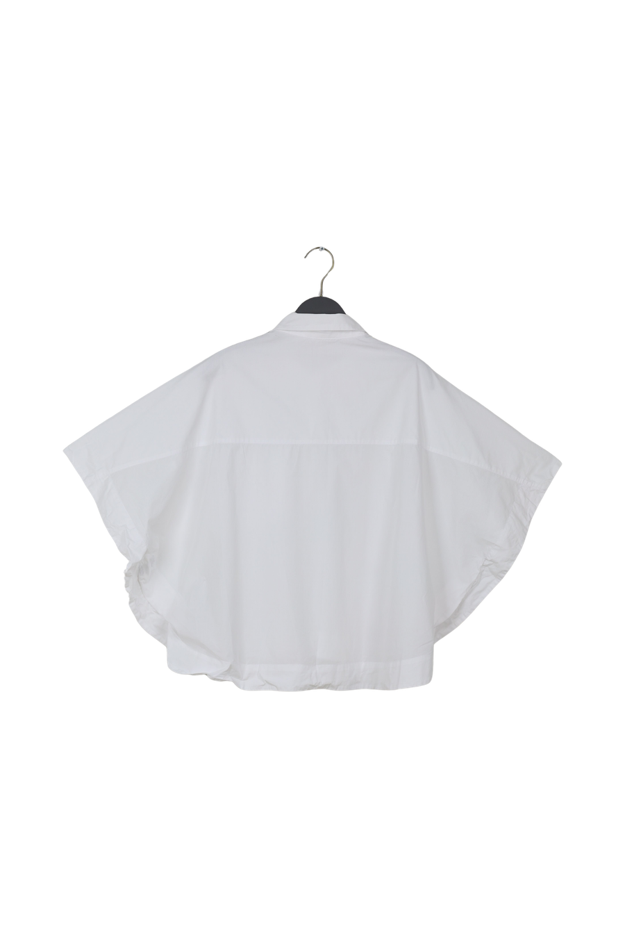 PreLoved Berte - Poplin curved hem shirt I White - L/XL