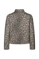 Aleksandra - Leopard print short jacket I Snow leopard 5 - Rabens Saloner - DK