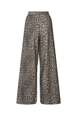 Inja - Leopard print wide leg pants I Snow leopard    5 - Rabens Saloner - DK