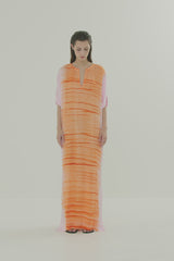 Maha - Tidal colomn dress I Orange combo