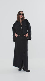 Loretta - Denim black jacket I Washed black denim 6 - Rabens Saloner - DK