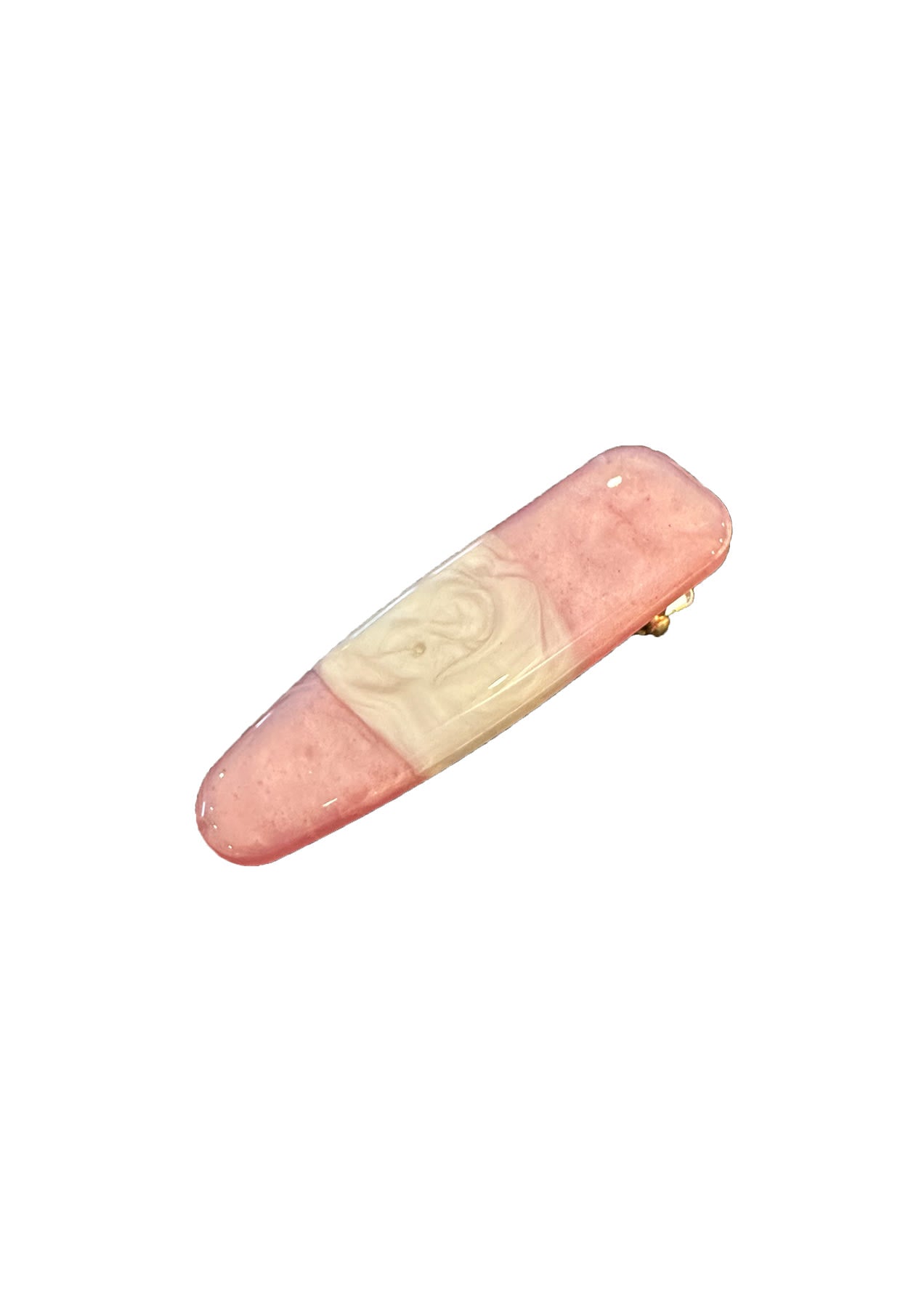 Hair Clip - Zia I Light Pink Stripe Light Pink Stripe O/S 1 - Rabens Saloner - DK