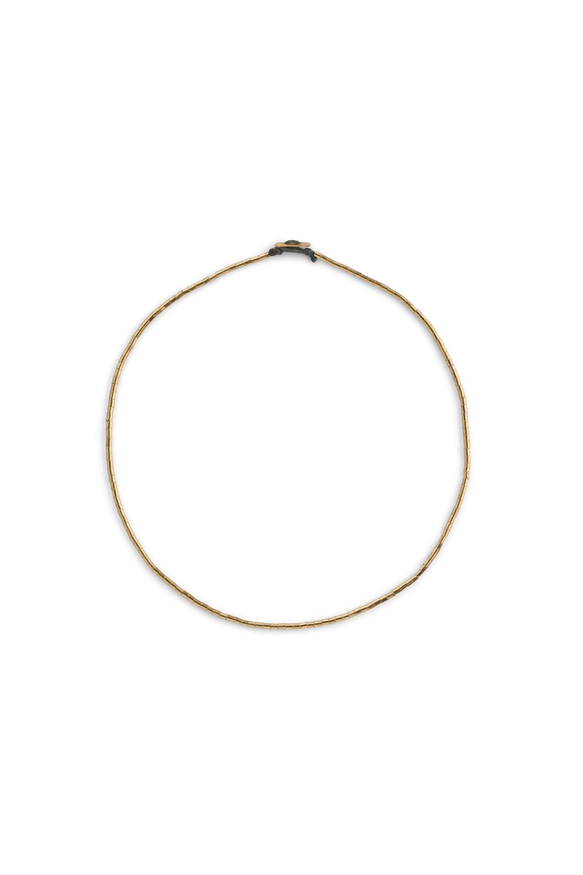 Nafsu - Tube bead necklace I 42 cm GOLD PLATED O/S 1 - Rabens Saloner - DK