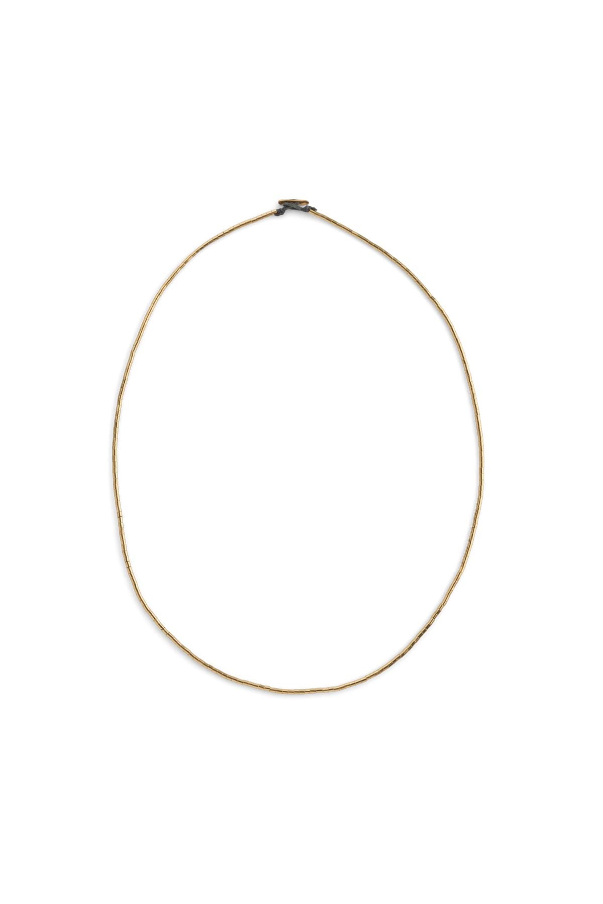Nafsu - Tube bead necklace I 60 cm GOLD PLATED O/S  1 - Rabens Saloner - DK