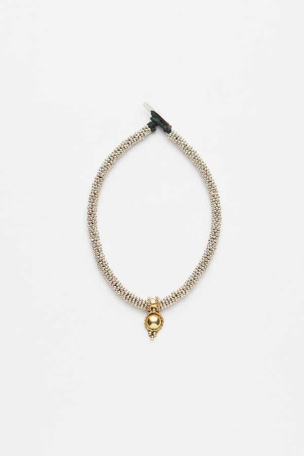 NAFSU BY STUDIOPARAS - Bead bracelet w. gold pendant
